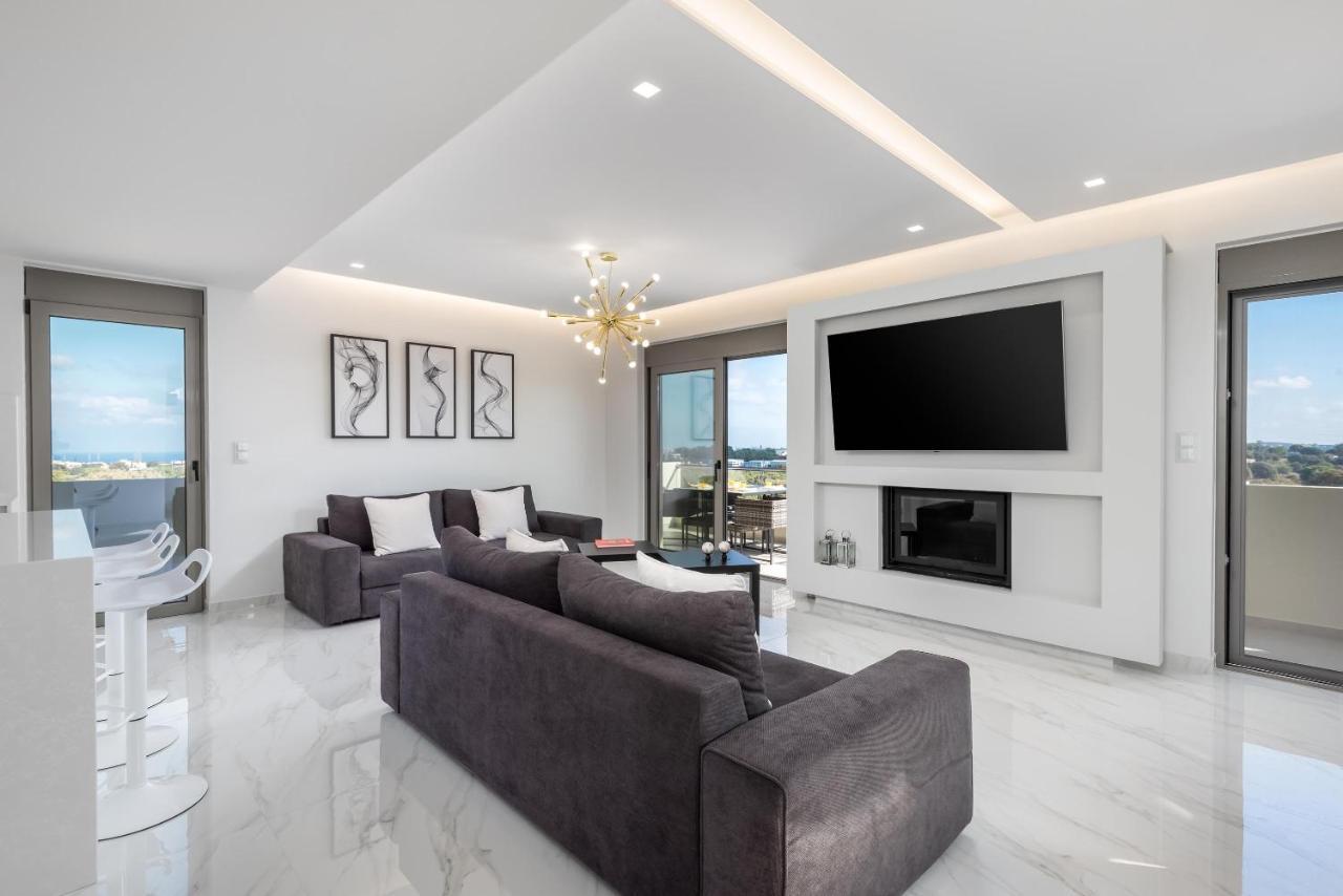 Panorama Luxury Penthouse Daire Ixia  Dış mekan fotoğraf